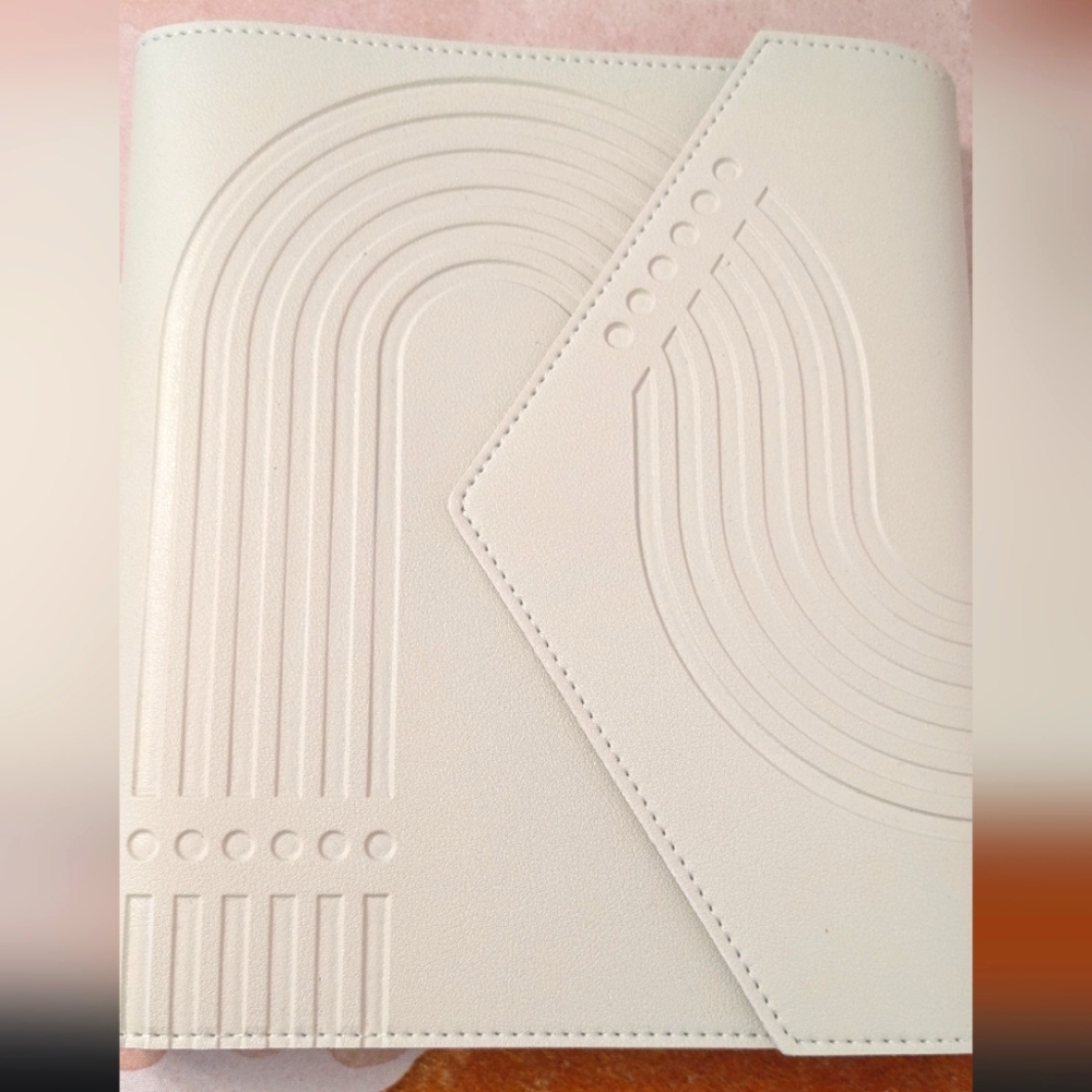Erin Condren Ivory Planner with Embossed Design